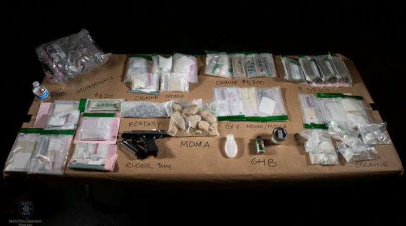 12 people have been arrested after an undercover narcotics investigation revealed management at Seattle’s Foundation Nightclub allowed drug dealers to bypass security and sell inside the club, police said. Officers seized cocaine, MDMA, GHB, handguns and more than $60,000 in cash.
