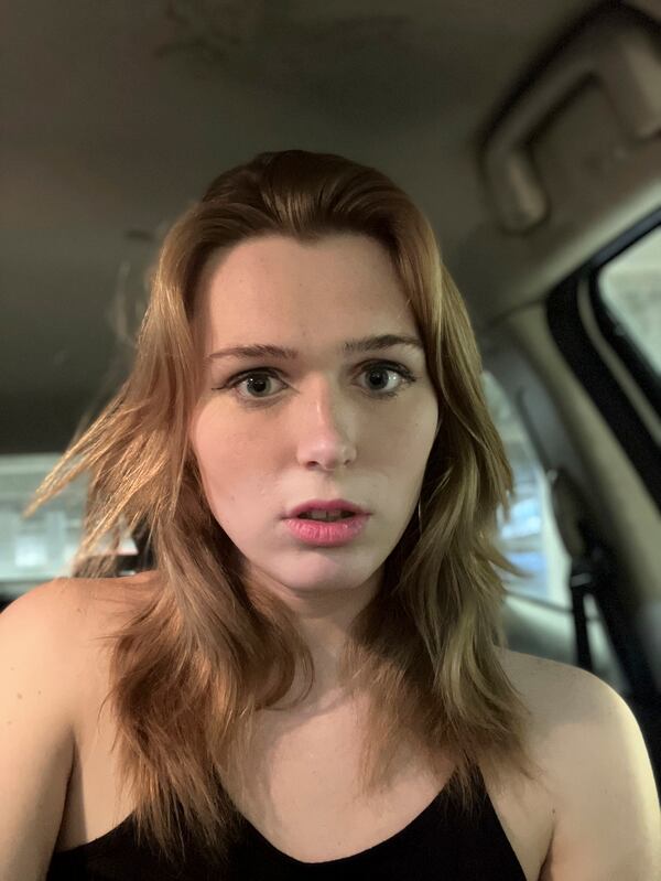 An undated selfie shows transgender woman Marcy Rheintgen. (Marcy Rheintgen via AP)