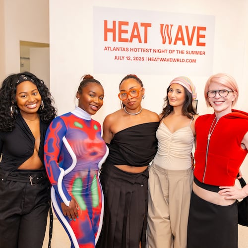 Attendees at Heat Index — June’s exclusive warm-up to July’s Heat Wave — gathered for a first look at the bold creative energy behind Blk Book Studio’s upcoming July 12 experience. Founder Kaylyn Fudge, pictured second from left, leads the charge. (Courtesy of Lawrence Gober)