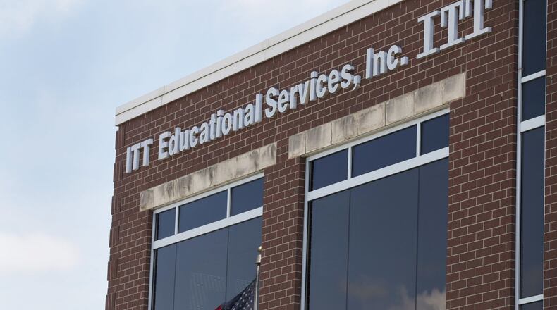 ITT Educational Services headquarters in Carmel, Ind., is shown Tuesday, Sept. 6, 2016. The company, which operates vocational schools, announced “with profound regret” in a statement Tuesday that it is ending academic operations at all of its more than 130 campuses across 38 states, including Georgia. (AP Photo/Michael Conroy)