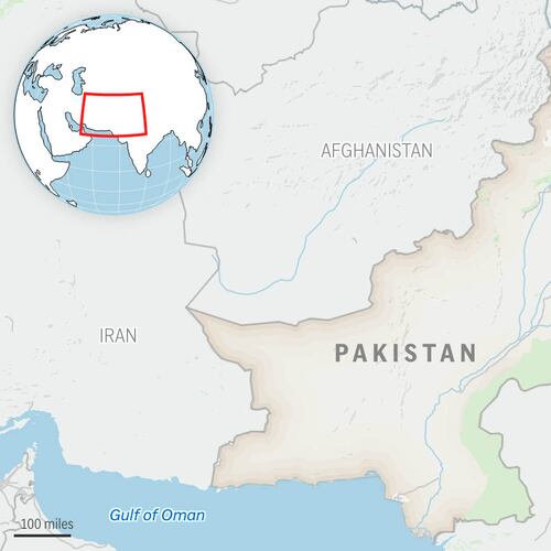 This is a locator map for Pakistan with its capital, Islamabad, and the Kashmir region. (AP Photo)
