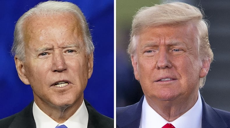President Donald Trump and Democratic challenger Joe Biden will commemorate the 19th anniversary of the Sept. 11 attacks in rural Pennsylvania where one of the hijacked planes crashed in a field, the White House and Biden’s campaign announced Wednesday. (AJC file photos)