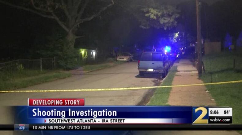 Police are investigating a shooting on Ira Street in southwest Atlanta.