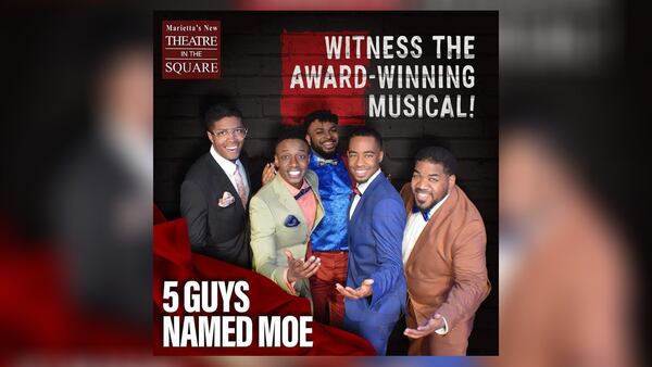 Five Guys Named Moe's opening night at Marietta's New Theatre in the Square was March 18. The play finishes its run Sunday, April 10.
