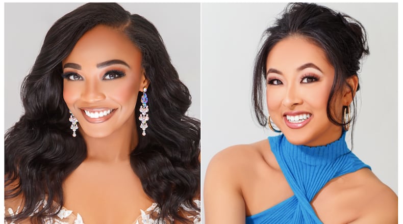 Miss Georgia Kelsey Hollis (left) and Miss Georgia's Outstanding Teen Rebecca Zhang