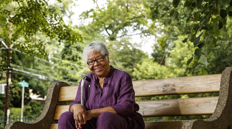 Jettie Newkirk, 83, enjoys sitting outside her residence to appreciate the natural world around her. (Michael Bryant/Philadelphia Inquirer/TNS)