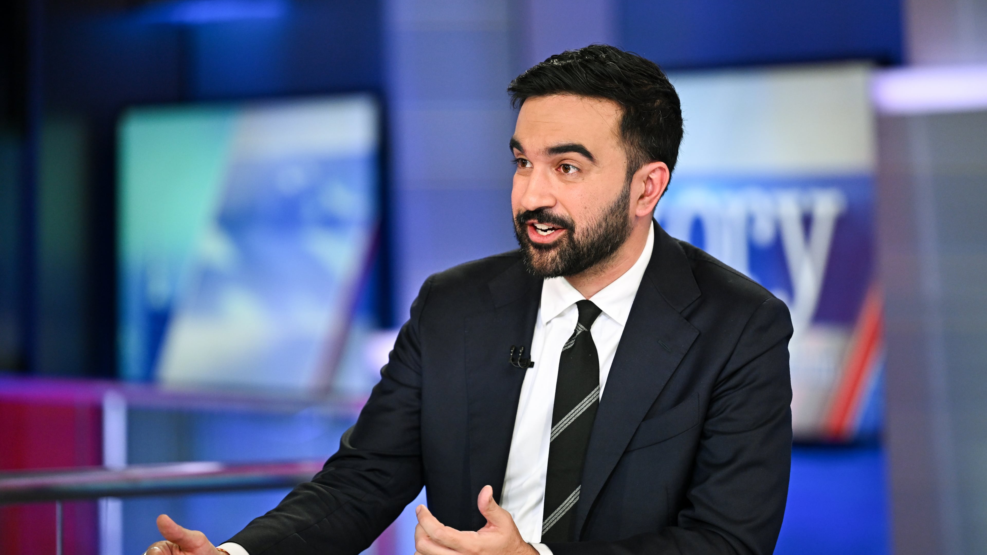 New York City Democratic mayoral candidate Zohran Mamdani speaks during an interview on "The Story with Martha MacCallum" at Fox News on Wednesday, Oct. 15, 2025, in New York. (Photo by Evan Agostini/Invision/AP)