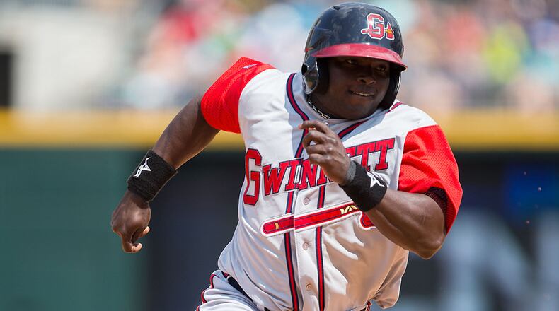 Gwinnett Braves outfielder Ronnier Mustelier is batting .296 this season.