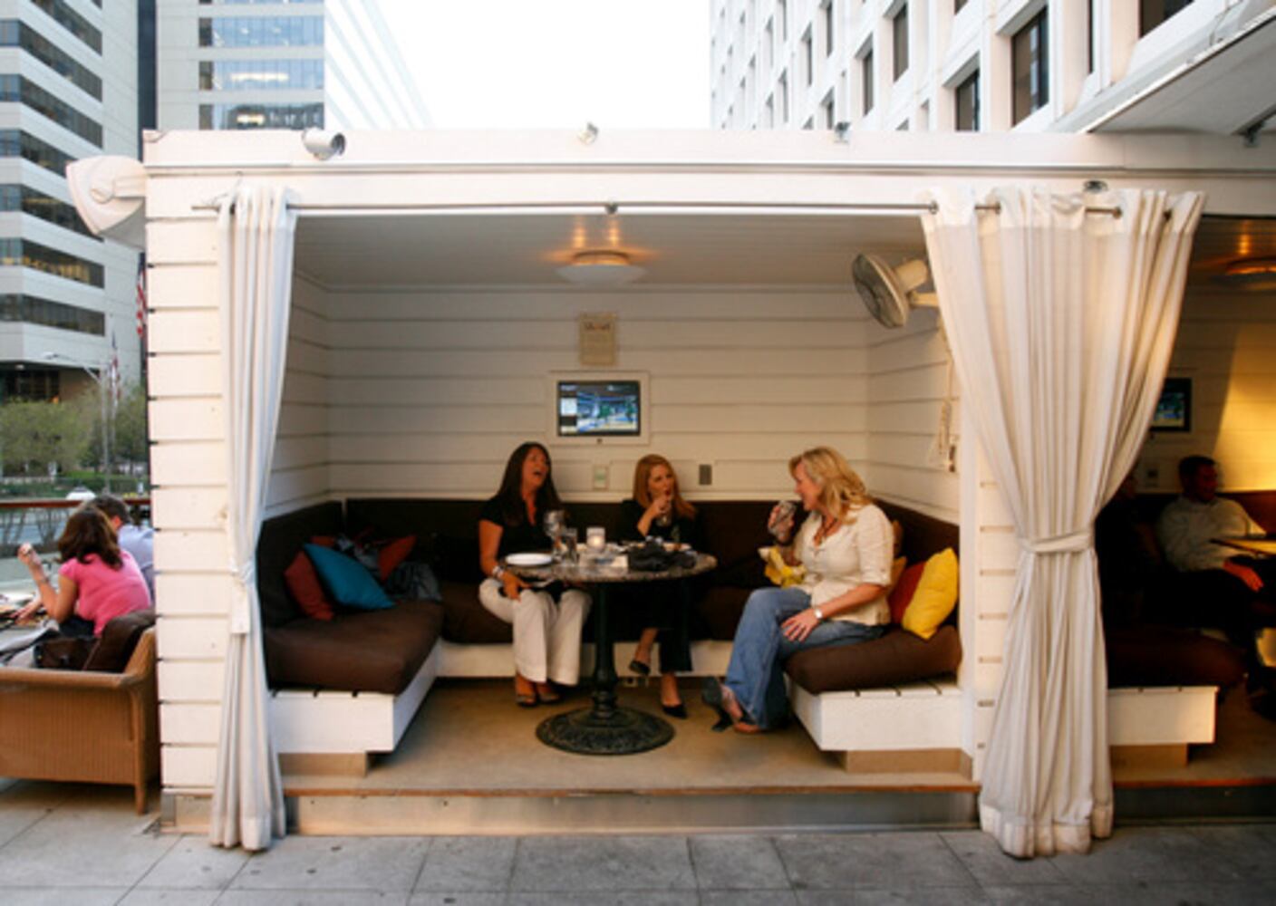 Patio dining in Atlanta