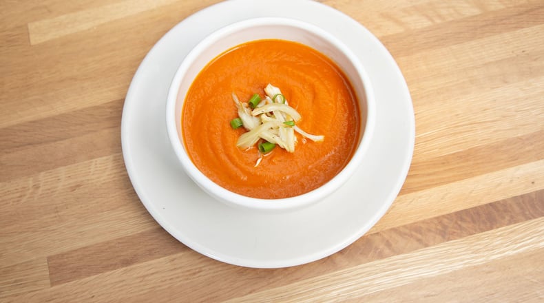The creamy tomato and fennel soup at True Food Kitchen is good, and good for you.