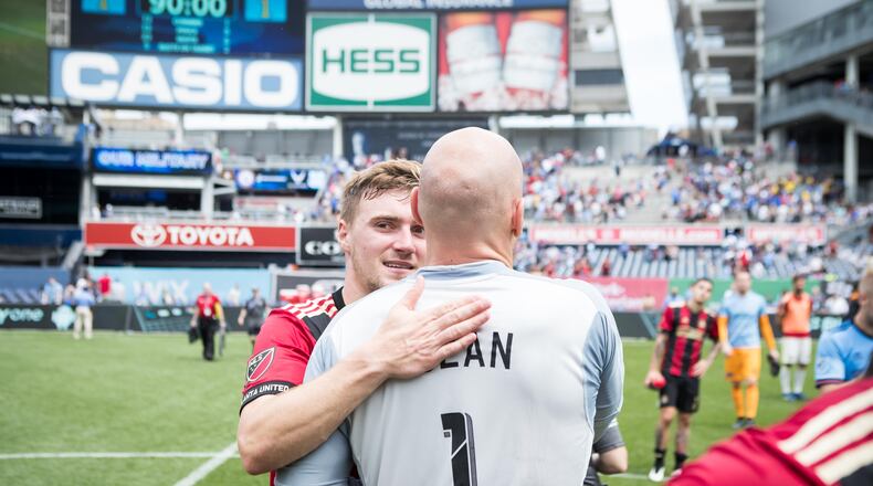 Atlanta United's Brad Guzan made a club-record 10 saves in Saturday's 1-1 draw at NYCFC. (Atlanta United)