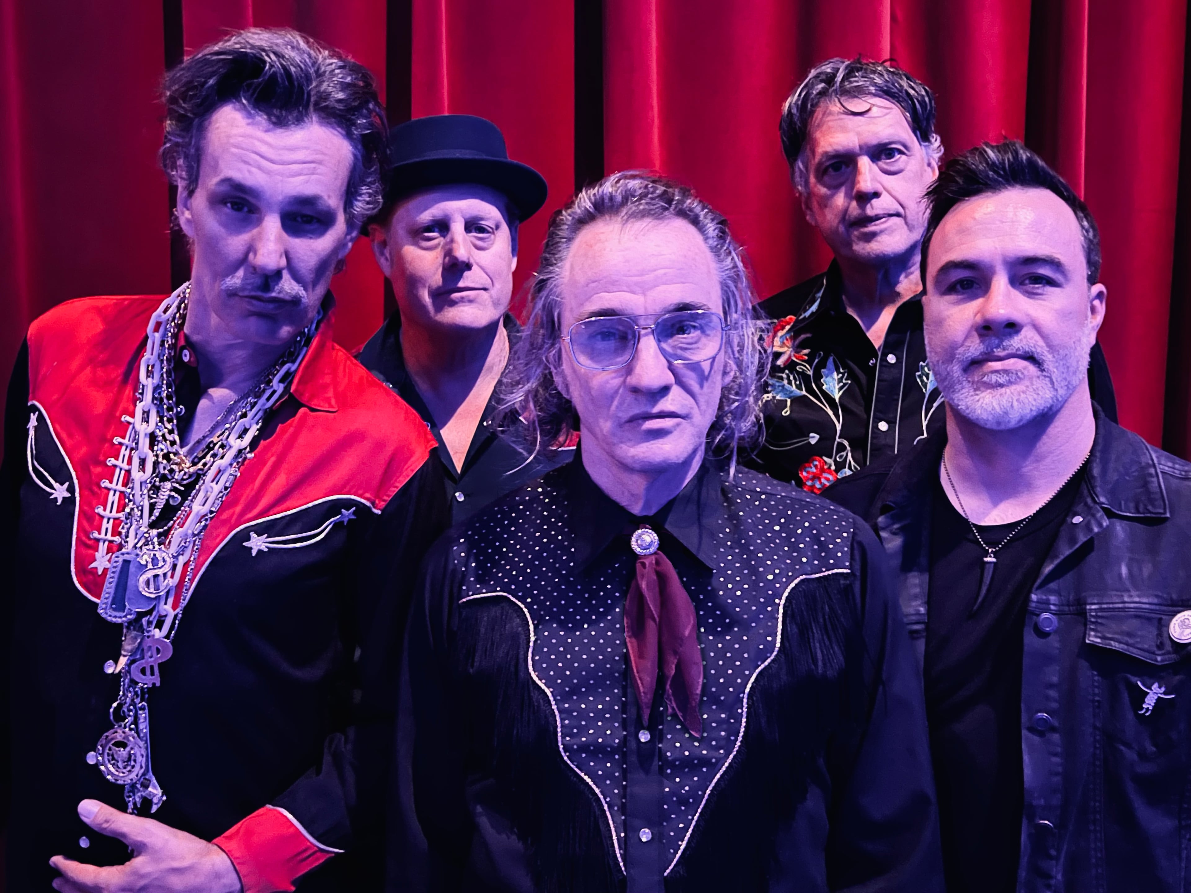 Atlanta band The Ladies of... featuring James Hall has been working on new material ahead of its Friday performance with Five Eight. The group is (from left) guitarist Jim Troglen, drummer Jack Massey, singer-guitarist James Hall, lead guitarist Mark Patrick and bassist James Wahl. (Photo courtesy of Kim Hunnicutt)