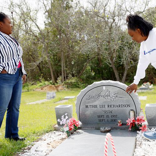 The family of Ruthie Richardson filed a legal claim to hold Georgia's Department of Public Safety accountable for its part in Richardson's death. Richardson was killed when a trooper performed a PIT maneuver on a fleeing vehicle, causing it to lose control and crash into her yard. Lawsuits against the agency, which includes the state patrol, rarely make it to a court room. (Miguel Martinez /miguel.martinezjimenez@ajc.com)