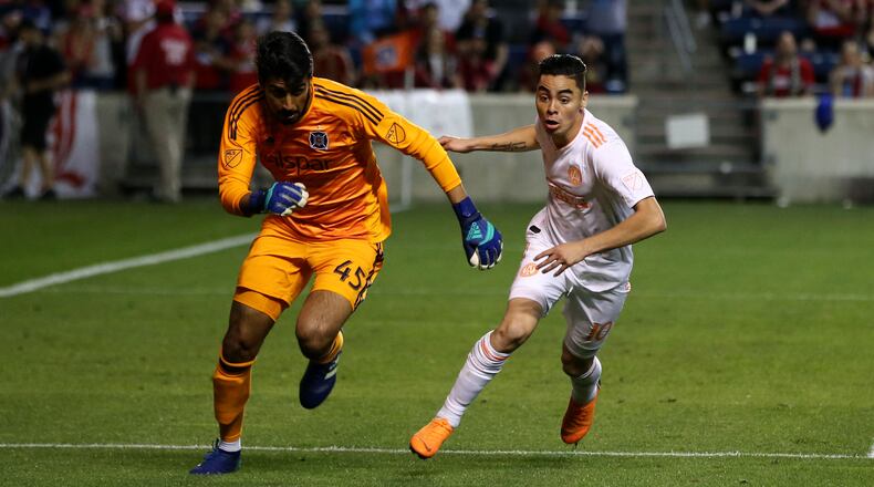 Atlanta United's Miguel Almiron had his fifth assist on Saturday in a 2-1 win against Chicago. (Atlanta United)