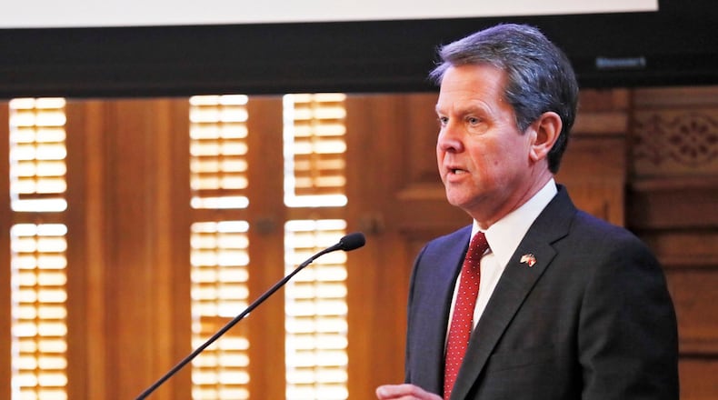 Gov. Brian Kemp. (Photo by Bob Andres / bandres@ajc.com)