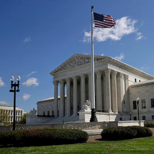 The U.S. Supreme Court is seen in Washington, Tuesday, April 7, 2026, in Washington. (AP Photo/Rahmat Gul)