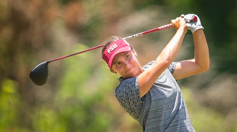 Florida State University junior Amanda Doherty, who is from Atlanta, will be among the players at the Augusta National Women’s Amateur. Photos courtesy of FSU