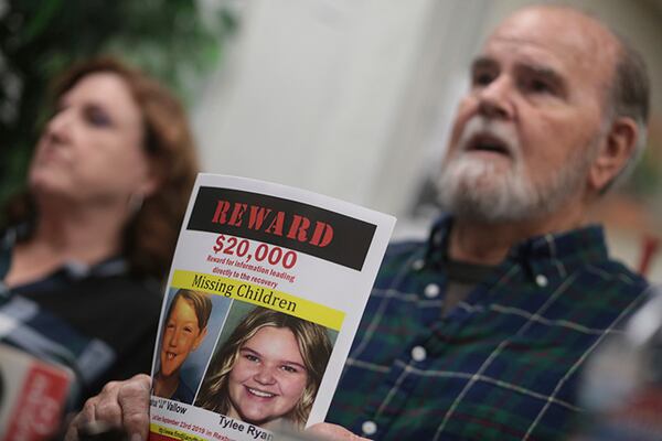 Grandparents Kay and Larry Woodcock  are offering $20,000 for information that leads to the recovery of Joshua Vallow and Tylee Ryan, who were last seen in September.