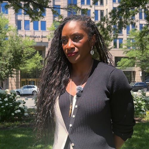 Former Washington Post columnist Karen Attiah is pictured in Washington, June 3, 2026. (Ashara Wilson via AP)