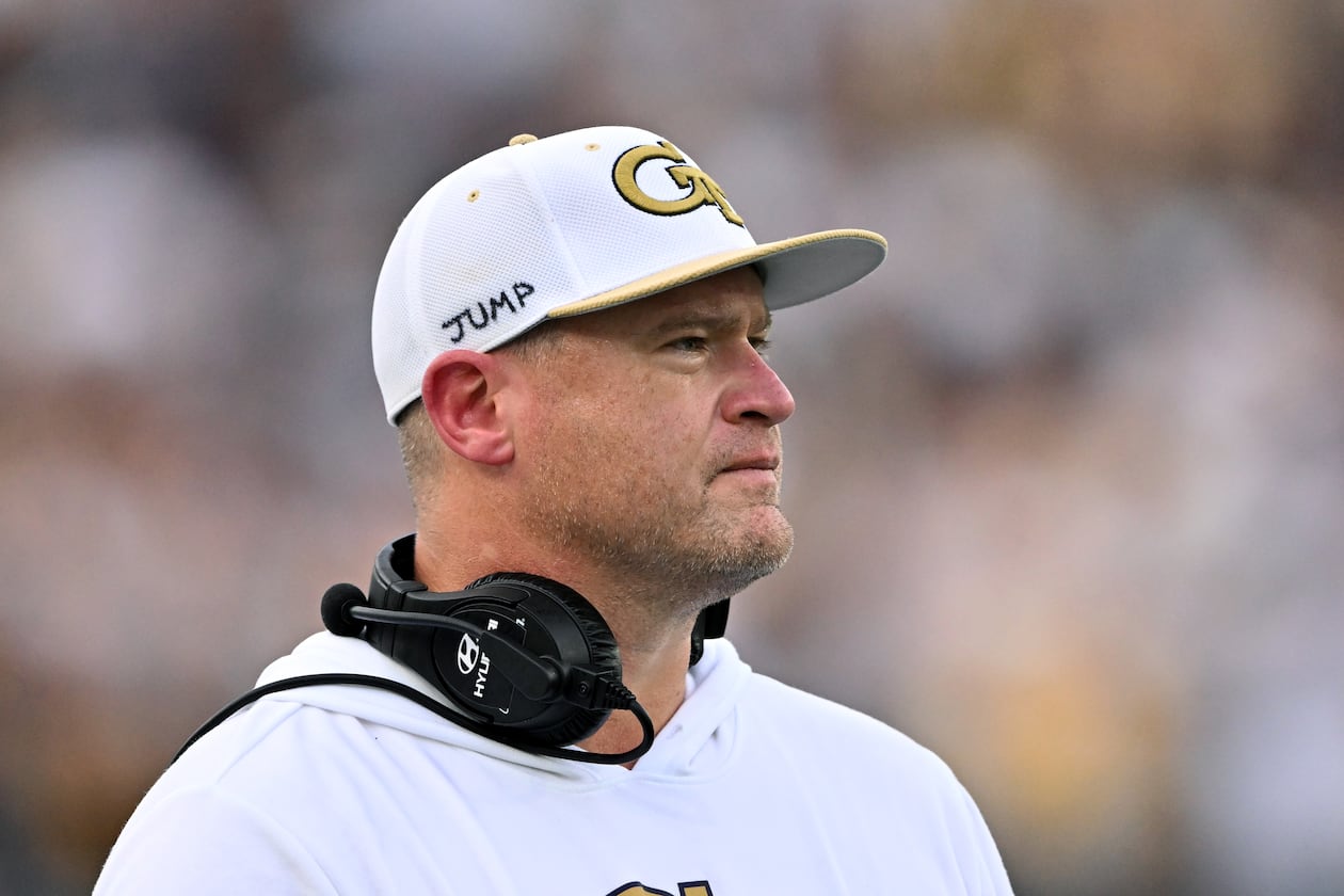 Georgia Tech coach Brent Key signed a contract extension on Wednesday that raises his base annual pay to $6.5 million. (Hyosub Shin/AJC)