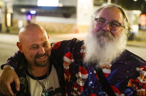 Bob Place (left), general manager of Laughing Skull Lounge (seen here with Ian Aber, booking agent for Laughing Skull) says that "two clubs in competition will only make both clubs better." (Courtesy of Matt Tamburrino)