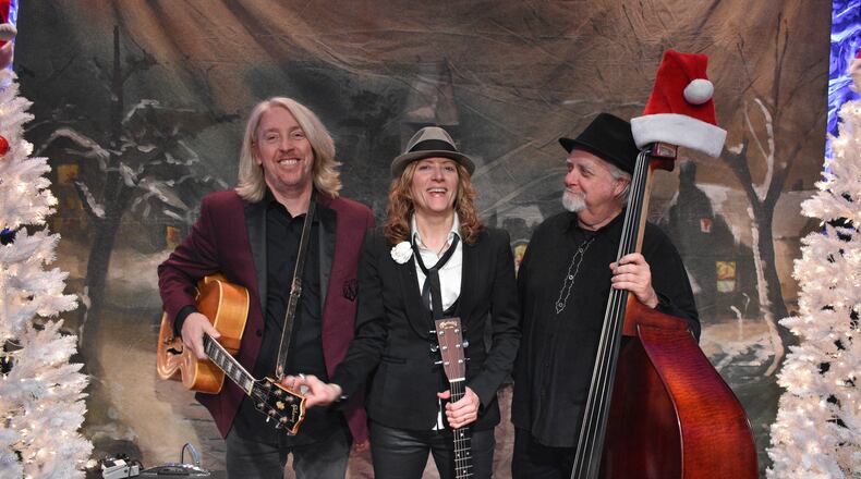 Doug Kees (left to right), Michelle Malone and Robby Handley performing as The Hot Toddies