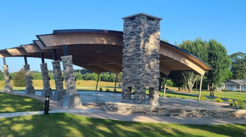 The new pavilion at Nash Farm Park.