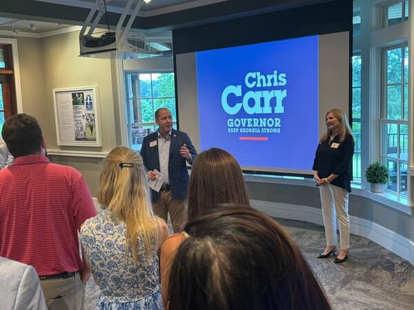 Georgia Attorney General Chris Carr is a Republican candidate for governor. 