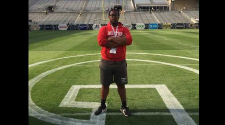 Some have compared Milton's Paul Tchio to Vince Wilfork, but Georgia coaches like him on the offensive line. After attending a UGA camp, Bulldogs’ coaches offered the sophomore.