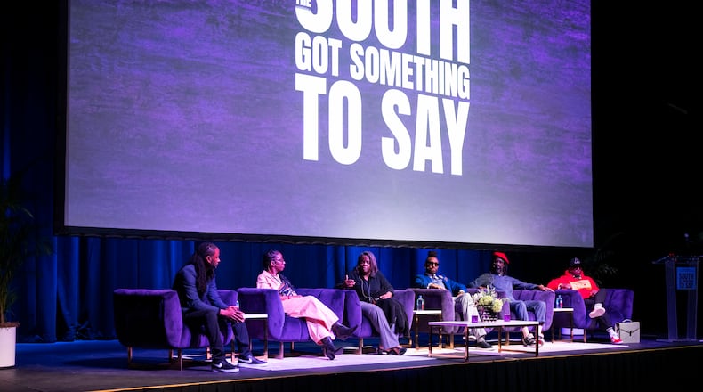 The panel for the discussion on "Documenting the Movement" was one of many that preceded the premiere of the AJC's first full-length documentary "The South Got Something to Say" at Center Stage on Nov. 2, 2023.