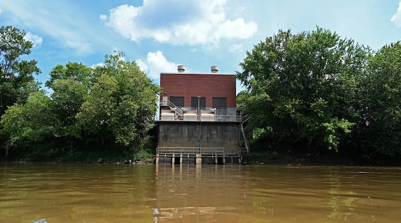 August 23, 2022 Chatsworth - Picture shows Rome Water Pump Station (RWPS) - Oostanaula River, where the city used to draw water, in Rome on Tuesday, August 23, 2022. (Hyosub Shin / Hyosub.Shin@ajc.com)