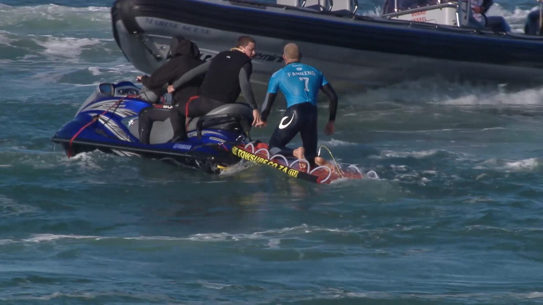 Shark attacks surfer Mick Fanning live on TV