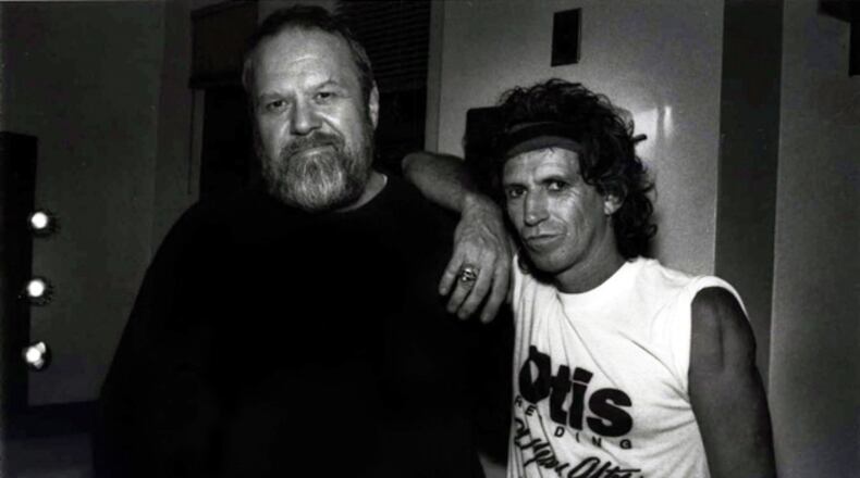 Alex Cooley and one of his many, many rock 'n' roll friends.