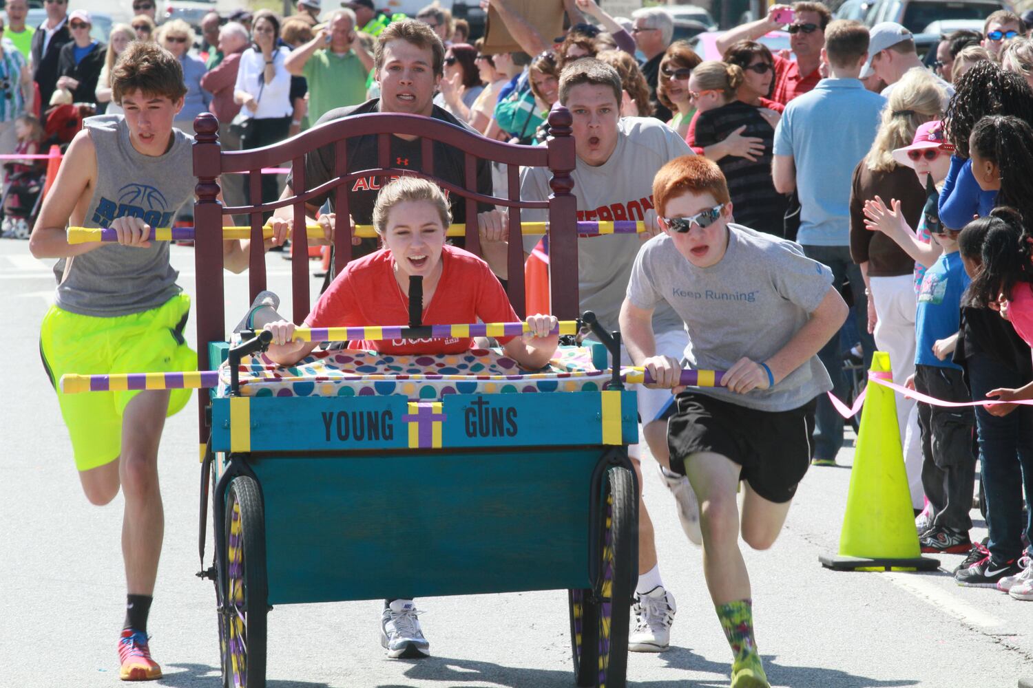 Family Promise Bed Race in Gwinnett