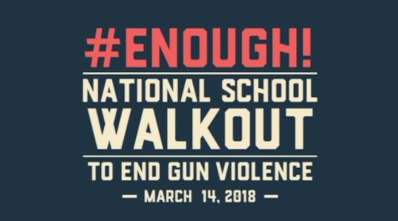 The National School Walkout will take place March 14.