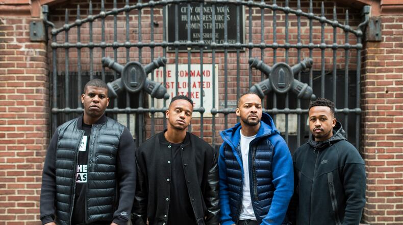 From left: Jon Gray, Pierre Serrao, Lester Walker and Malcom Livingston II, who started the loosely knit collective for food enthusiasts and chefs called Ghetto Gastro, in New York Nov. 22, 2015. Ghetto Gastro is sought after in the New York area for its inventive approach to catering.