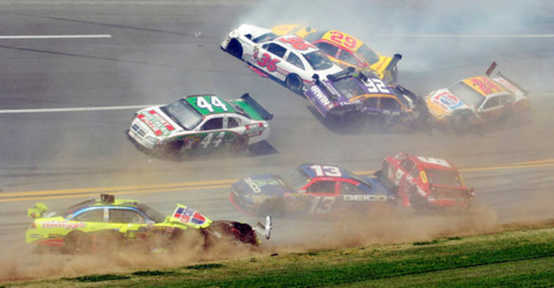 NASCAR: Wreck-filled race at Talladega