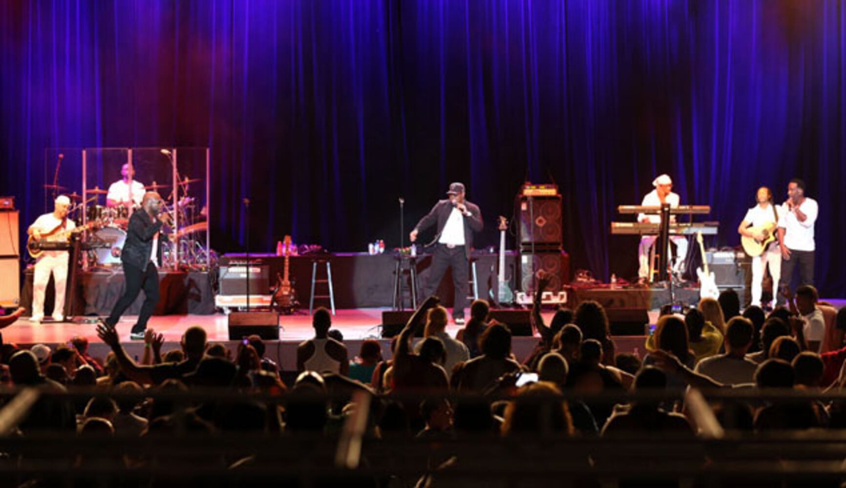Boyz II Men perform at Chastain Park Amphitheatre