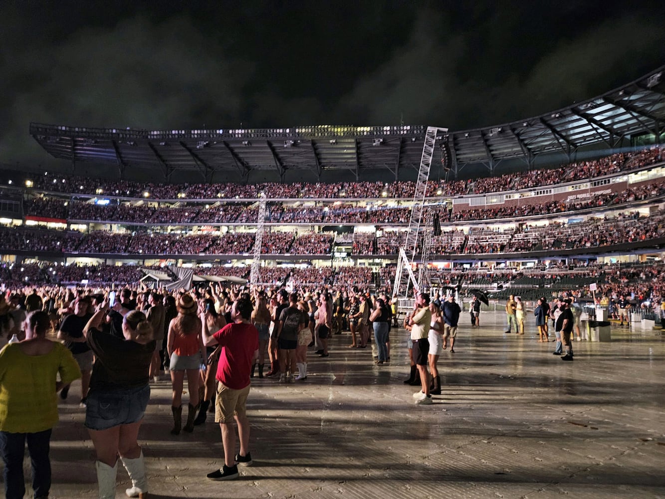 Luke Bryan rocked rainy and sold out Truist Park on Saturday, August 17, 2024 on his Mind of a Country Boy Tour. His support acts were Bailey Zimmerman, Kameron Marlowe and American Idol winner Chayce Beckham. 
Robb Cohen for the Atlanta Journal-Constitution
