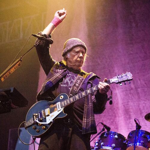 FILE - Neil Young performs at the BottleRock Napa Valley Music Festival in Napa, Calif., on May 25, 2019. (Photo by Amy Harris/Invision/AP, File)