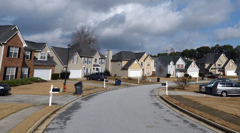 Homes in the Villages at Bridlewood in Clayton County.