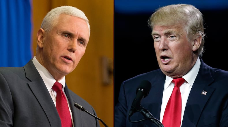 Mike Pence and Donald Trump
