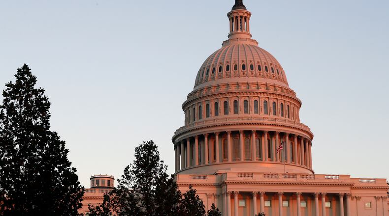 The U.S. Capitol at sunset. (AP Photo/Alex Brandon, File)