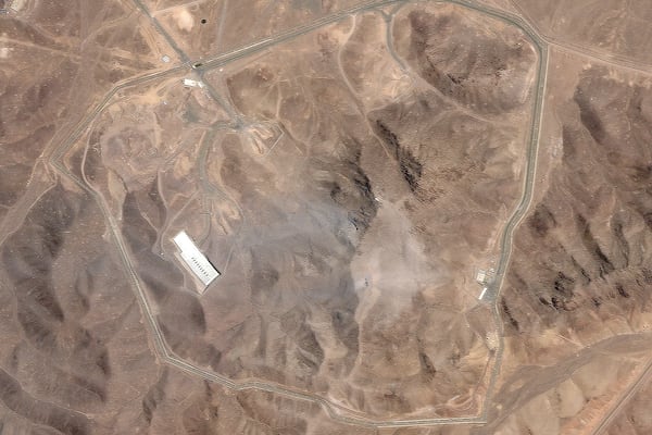 This satellite picture by Planet Labs PBC shows Iran's underground nuclear enrichment site at Fordo after a U.S. airstrike targeted the facility Sunday, June 22, 2025. (Planet Labs PBC via AP)