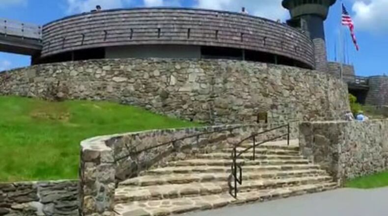 Entrance to the Brasstown Bald summit