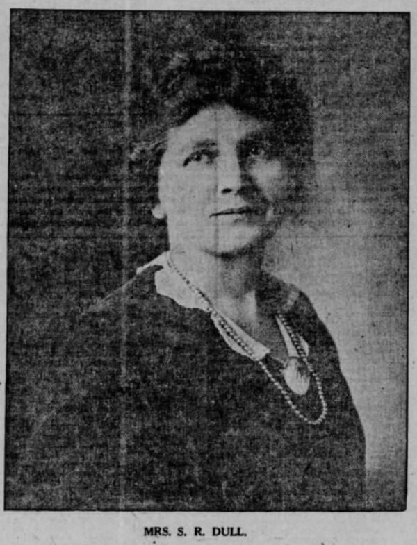 A photo of Henrietta Dull from her first column in the Atlanta Constitution, March 28, 1920. Dull, writing under the byline of Mrs. S.R. Dull, became a nationally recognized expert on Southern cooking. (AJC archival Image)