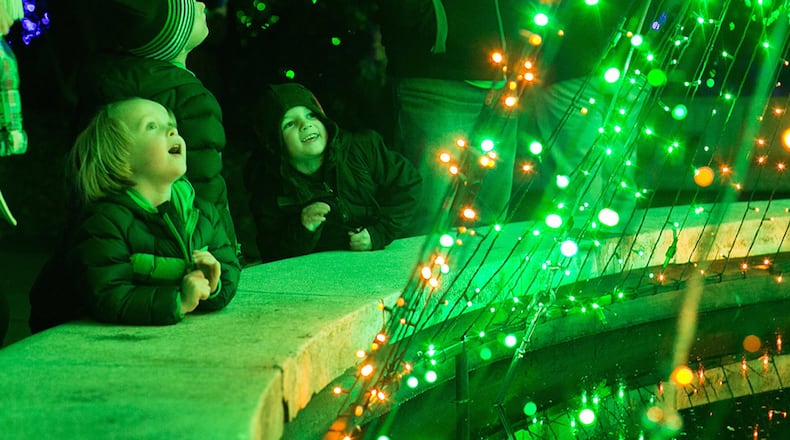 Atlanta Botanical Gardens Garden Lights event Friday night in Atlanta December 12, 2014. Photo by / JASON GETZ