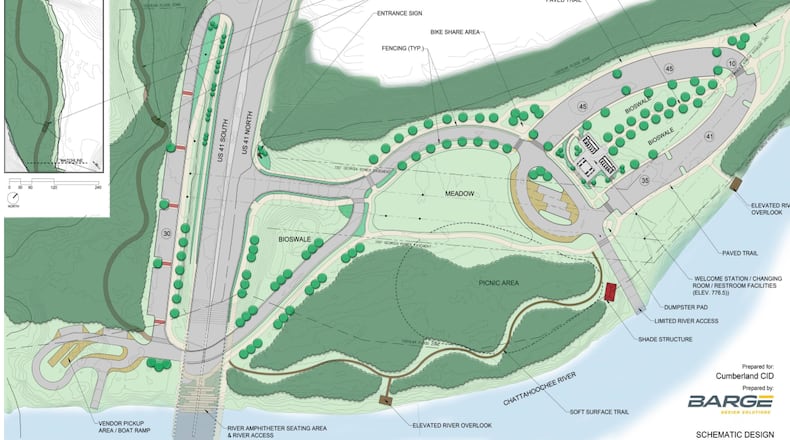 The Cumberland Community Improvement District will move ahead with an $11 million renovation project for the Paces Mill Unit of the Chattahoochee River National Recreation Area.