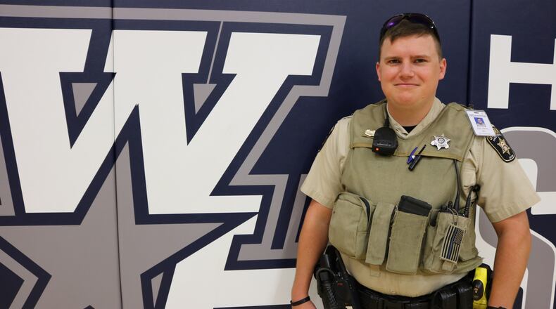 Deputy Zack Marley helped stop a Hall County student from choking Thursday afternoon.