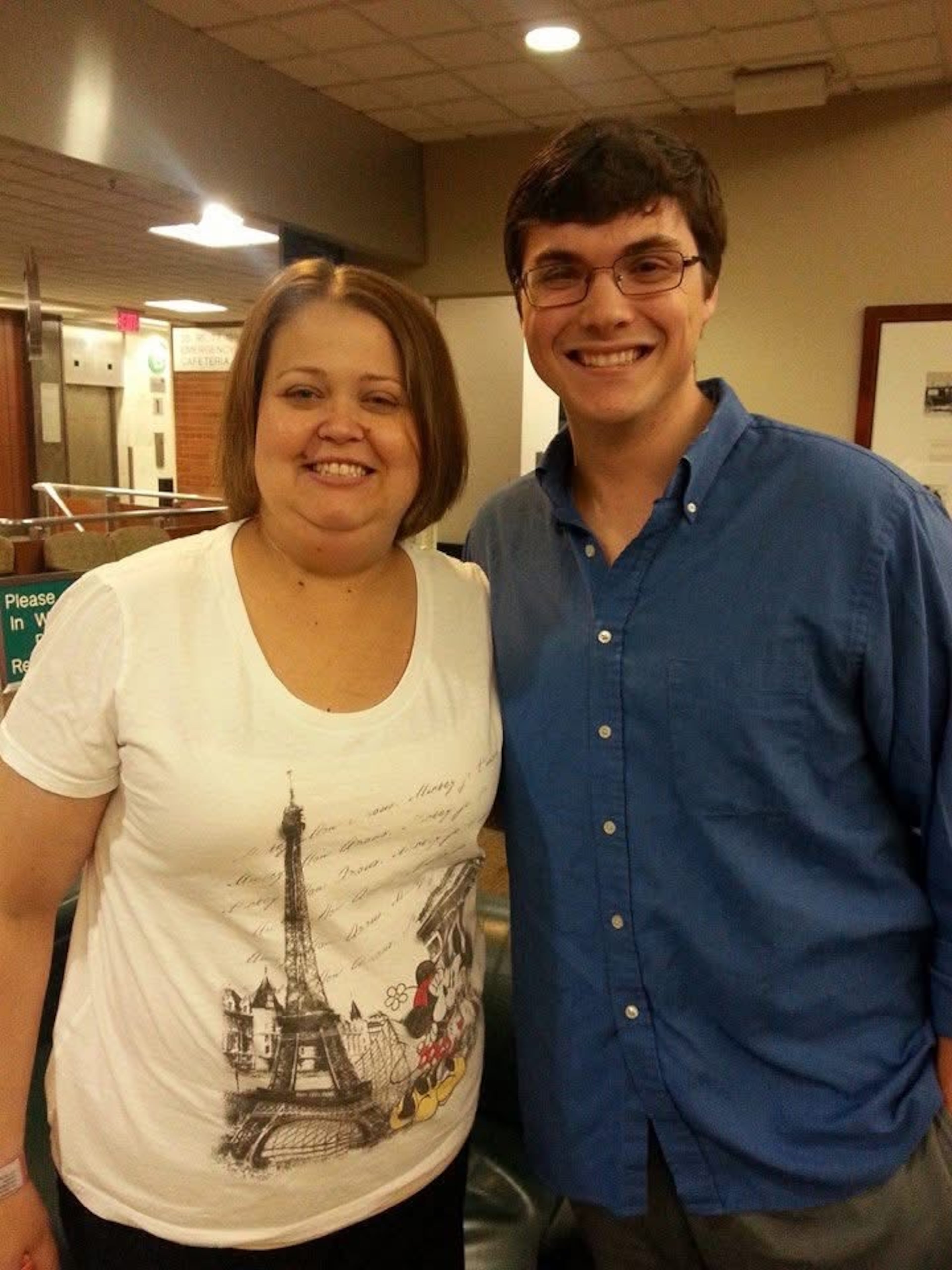Angela Marasco Cassandra, left, with Bryan Lewis, right, the morning in May 2014 when Lewis donated a kidney to her. Angela Marasco Cassandra received a kidney donation from Bryan Lewis in 2014. Then, 11 years later, she received another kidney donation from his sister, Jennifer Lewis. As Angela’s kidneys failed, each time her body swelled with liquid, and she saw changes in her skin tone, eyes and digestion, and was exhausted. Almost immediately after receiving the new kidney, all of that would alleviate. (Courtesy of Jennifer Lewis and family)